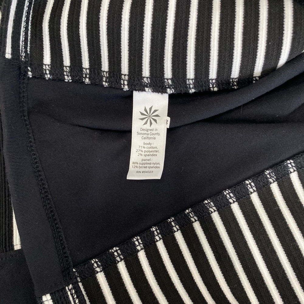 New Athleta Mala Black/White Scoop Back Sleeveless Tank Dress. NWT - Picture 9 of 9